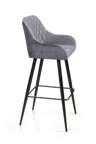 Стул барный Robert, бархат светло-серый 26 от интернет-магазина IDODOM.RU