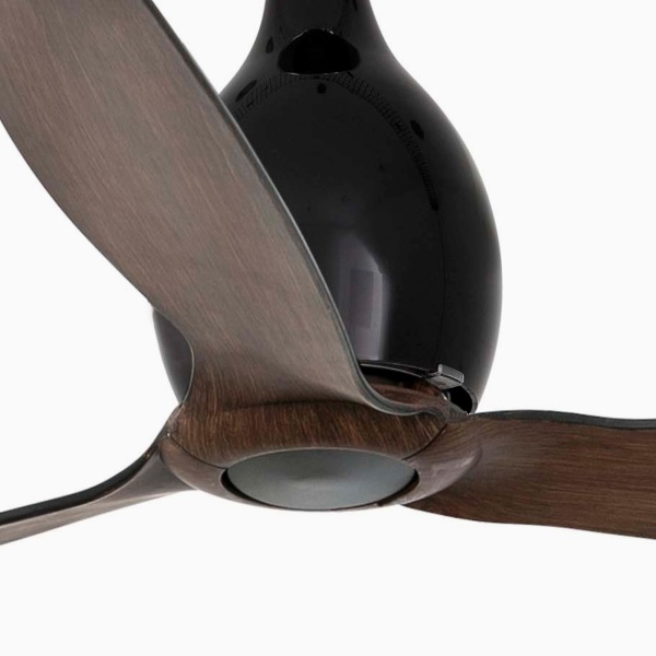 Черный матовый/деревянный вентилятор MINI Eterfan M DC SMART от интернет-магазина IDODOM.RU