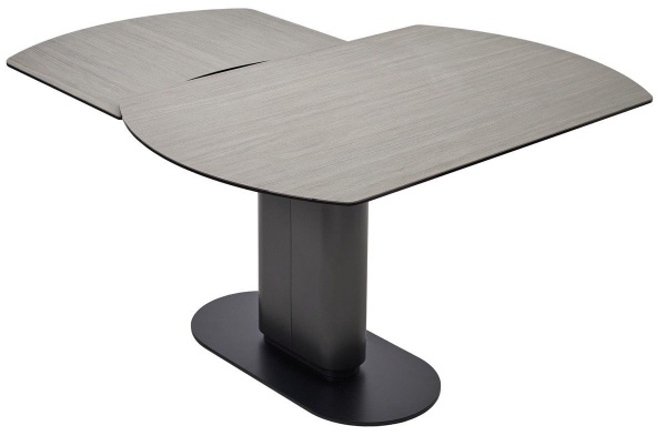 Стол обеденный Gerda (140+60) керамика матовая под дерево, поворотный механизм от интернет-магазина IDODOM.RU