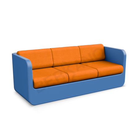 Диван Grace с подушками Wave Blue, Orange