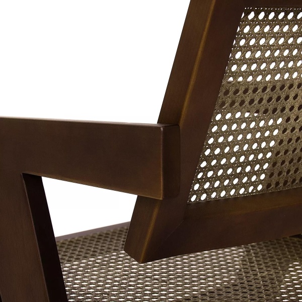 Стул с подлокотниками Franz, бук натуральный, лак коричневый от интернет-магазина IDODOM.RU