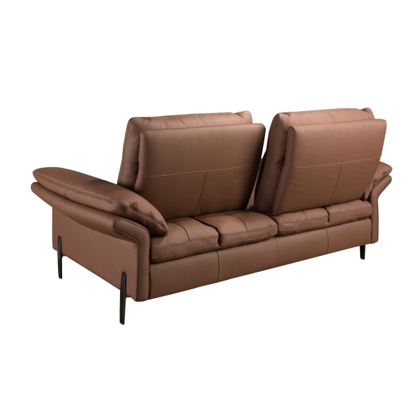Коричневый кожаный 2-местный диван модель 6242 от интернет-магазина IDODOM.RU