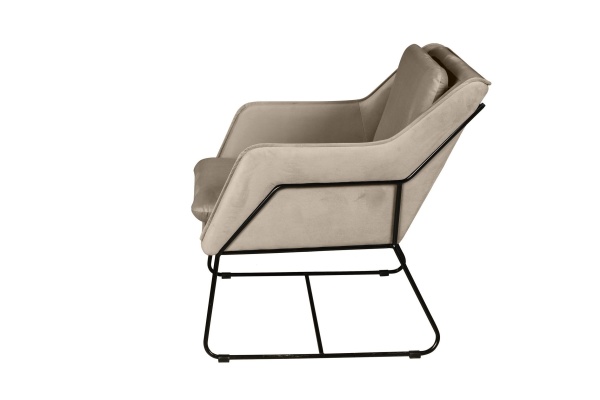 Кресло Alex, бархат пепельно-бежевый 25 от интернет-магазина IDODOM.RU