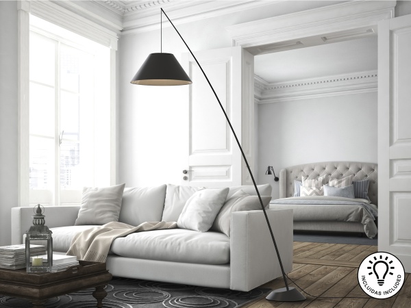 Торшер Junco черный от интернет-магазина IDODOM.RU