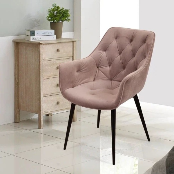 Стул Archi, бархат бежевый 5, опора конус от интернет-магазина IDODOM.RU