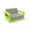 Кресло Quarter lounge с подушками Spring Green, Light grey