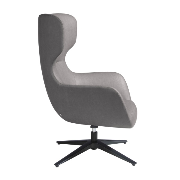 Поворотное офисное кресло 5101/A227 из экокожи со стальными ножками от интернет-магазина IDODOM.RU