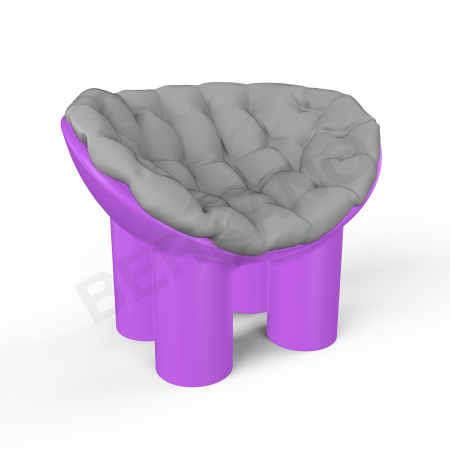 Кресло SLON Deep Violet, Gray