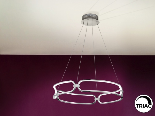 Подвесной светильник Colette LED хром 60Ø от интернет-магазина IDODOM.RU