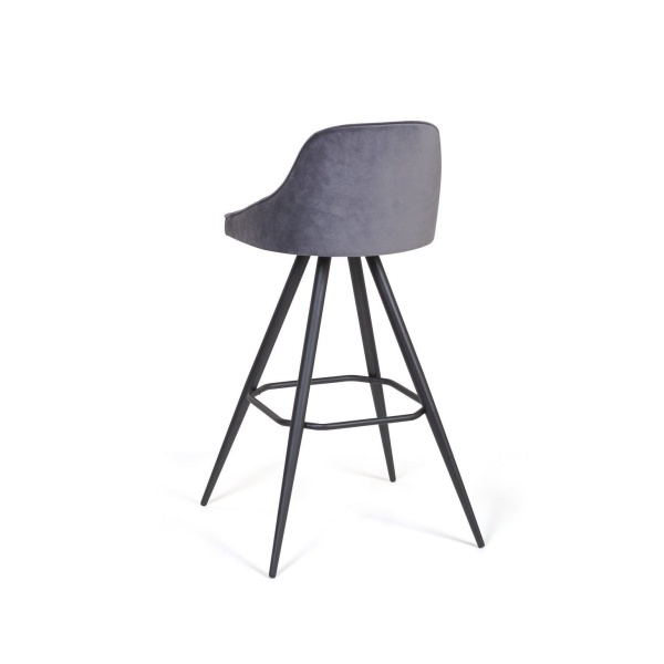 Стул полубарный Neo поворотный 360 градусов, бархат 4 от интернет-магазина IDODOM.RU