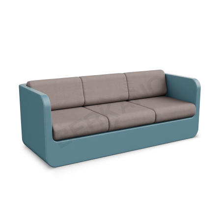Диван Grace с подушками Blue Pine, Cappuccino