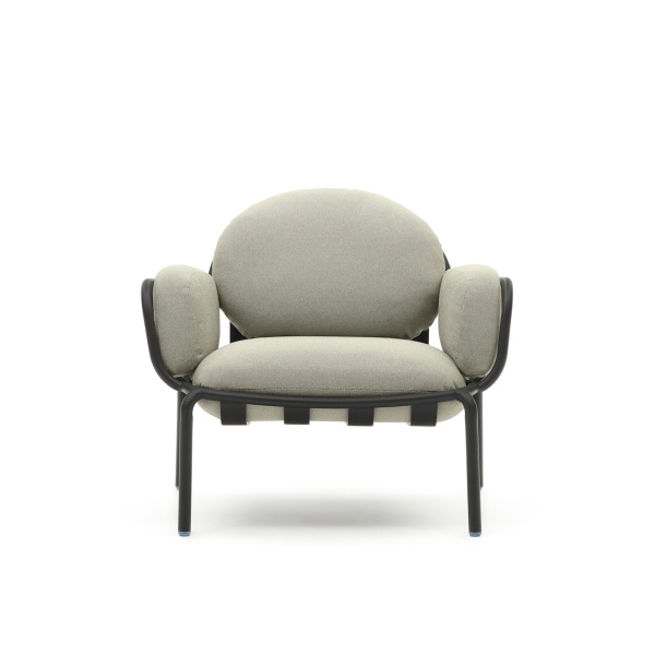 Уличное кресло Joncols с бежевой обивкой и серым алюминием от интернет-магазина IDODOM.RU