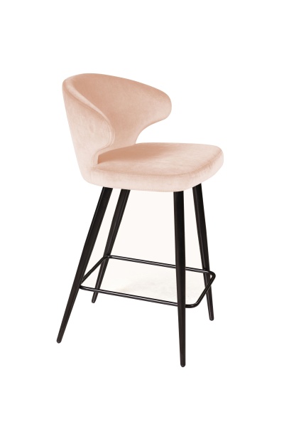 Стул полубарный Richard, бархат бежевый 5 от интернет-магазина IDODOM.RU