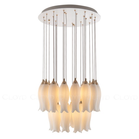 Люстра Cloyd ARGANA C26 / Ø50 см - керамика - белый (арт.10806) от интернет-магазина IDODOM.RU