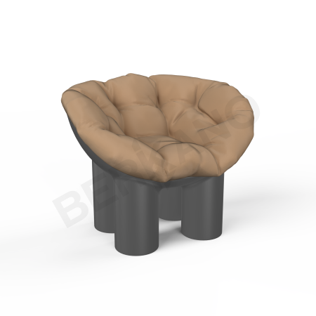 Кресло SLON Kids Coal Black, Cappuccino