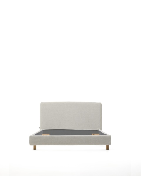 Кровать Valma из жемчужного шенилла со съемным чехлом для матраса 90 x 200 см от интернет-магазина IDODOM.RU