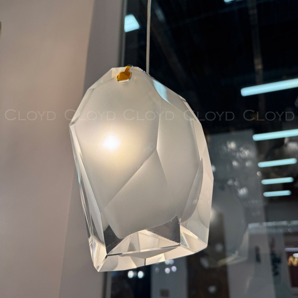 Подвесной светильник Cloyd VARELL P1 / шир. 20 см - хром - белое стекло (арт.11658) от интернет-магазина IDODOM.RU