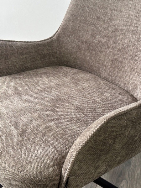 Стул Dolce шенилл коричневый, поворотно-возвратный механизм 180 градусов от интернет-магазина IDODOM.RU