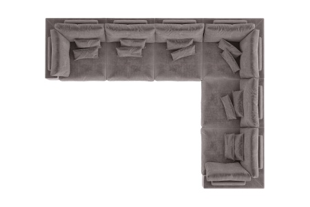 Диван Элизиум угловой 6 модулей - Эконом микровелюр