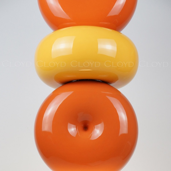 Подвесной светильник Cloyd MOGOTON P1 / Ø25 см - черный - оранж. и желт. керамика (арт.11899) от интернет-магазина IDODOM.RU