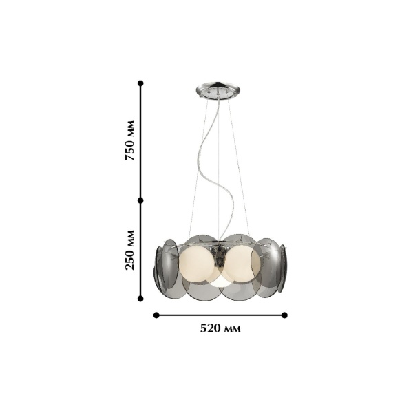 Люстра подвесная Megapolis от интернет-магазина IDODOM.RU