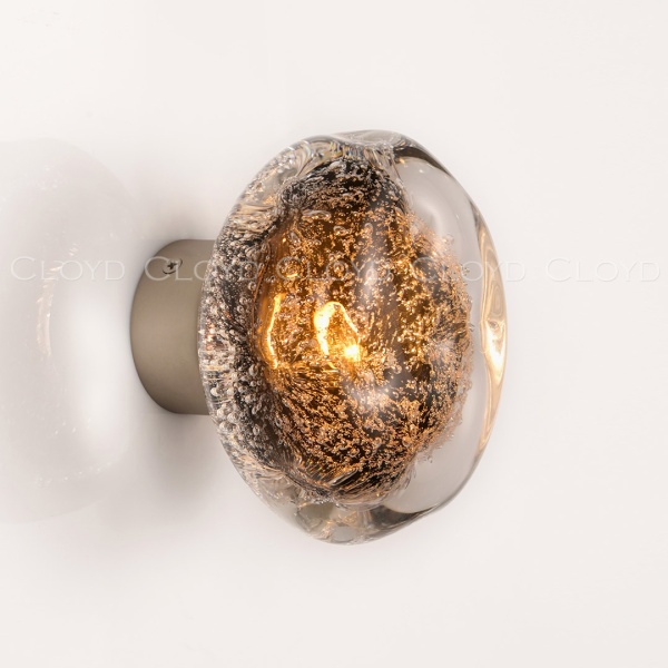 Бра Cloyd VOCAL W1 / латунь - коричнев. стекло (арт.20367) от интернет-магазина IDODOM.RU