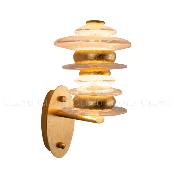 Бра Cloyd GEFEST W3 / выс. 30 см - золото сусальн. (арт.20124) от интернет-магазина IDODOM.RU