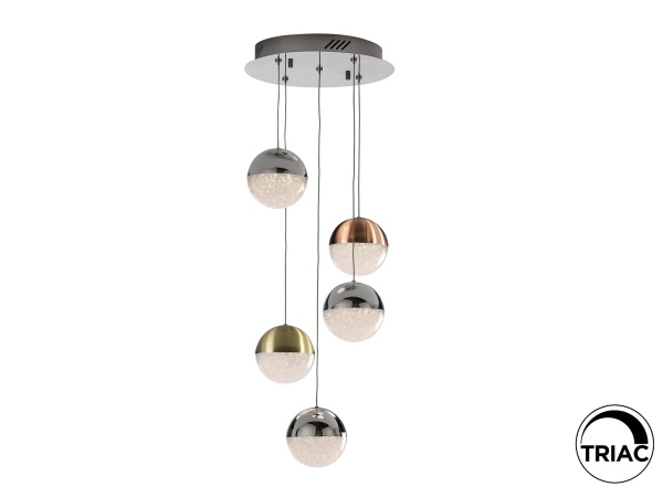 Подвесной светильник Sphere 5L LED разноцветный от интернет-магазина IDODOM.RU