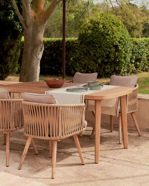 Стул Hemilce с бежевой веревкой от интернет-магазина IDODOM.RU