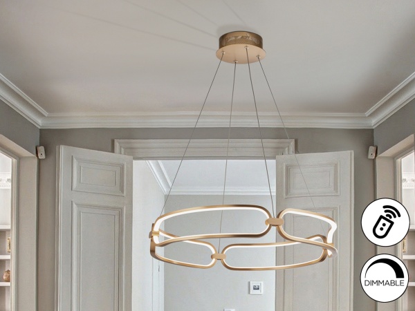 Подвесной светильник Colette 60Ø  розовое золото DIM от интернет-магазина IDODOM.RU