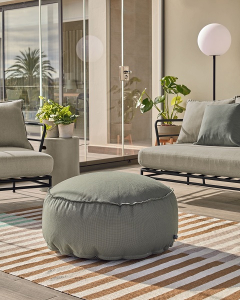 Пуф круглый Nedra серый от интернет-магазина IDODOM.RU