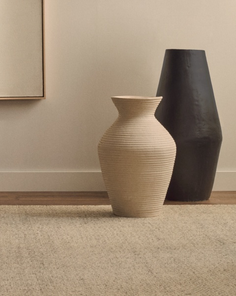 Pria белая ваза из папье-маше, 51 см от интернет-магазина IDODOM.RU