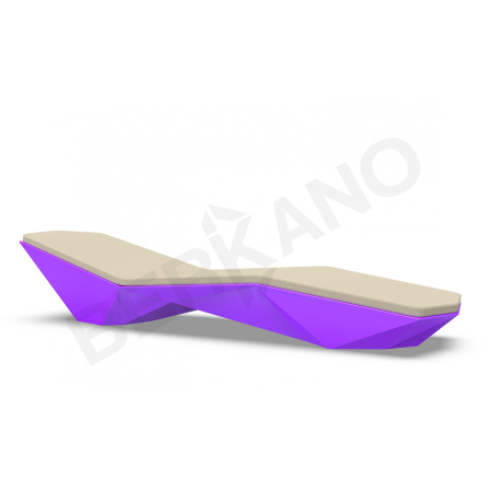 Шезлонг Quaro с подушками Deep Violet, Bone Brown