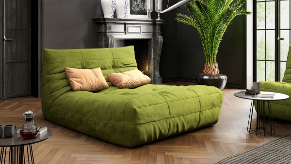 Диван ДеФранс™️ прямой 2-х местный - Эконом микровелюр