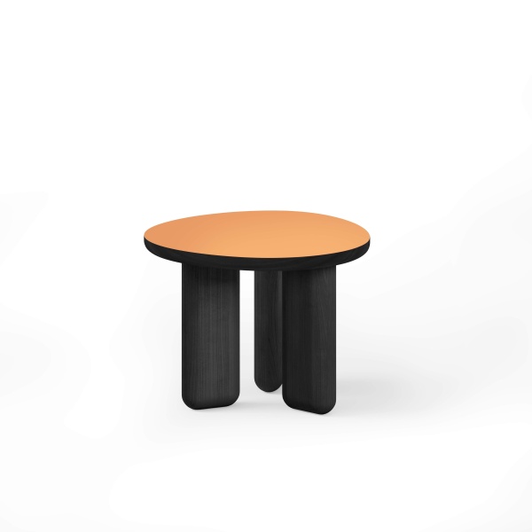 Журнальный столик Momo D600 массив / пластик fenix оранжевый от интернет-магазина IDODOM.RU