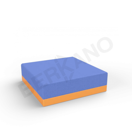 Пуф Quarter modular с подушками Orange, Navy