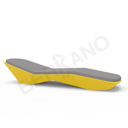 Шезлонг Quaro с подушками Yellow, Graphite