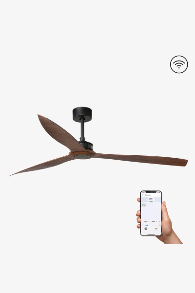 Потолочный вентилятор Just Fan мат. черный / дерево 178см от интернет-магазина IDODOM.RU