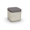 Пуф Grace бежевого цвета, аксессуар графитового цвета