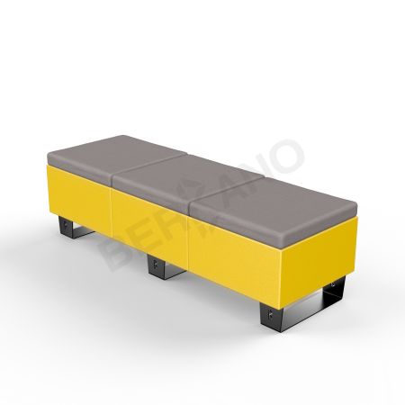 Скамейка Brick 180 Yellow, Graphite