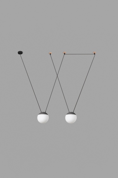 Люстра Mine 2L серая от интернет-магазина IDODOM.RU