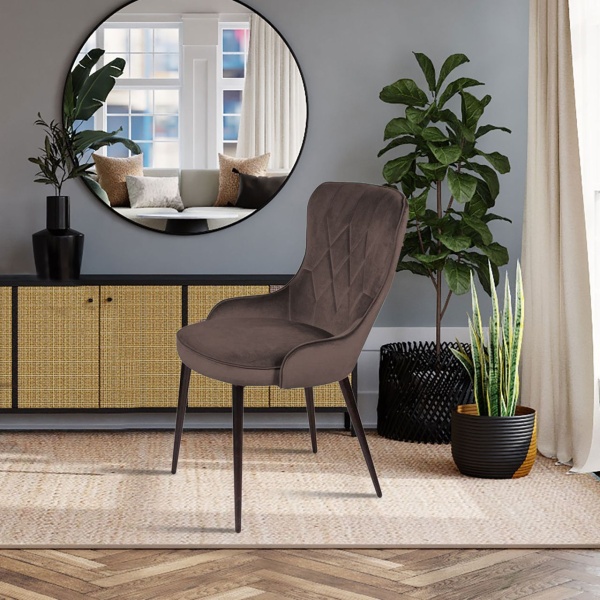 Стул Leonardo, бархат антрацит 14 от интернет-магазина IDODOM.RU