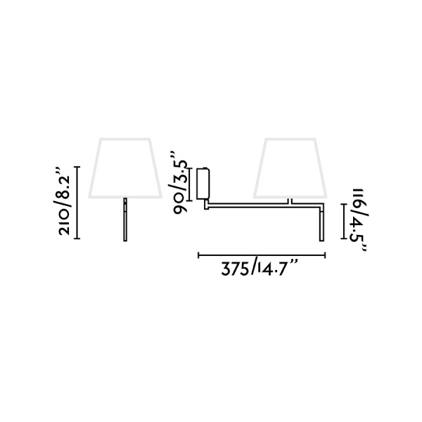 Бра Ron темно-серый от интернет-магазина IDODOM.RU