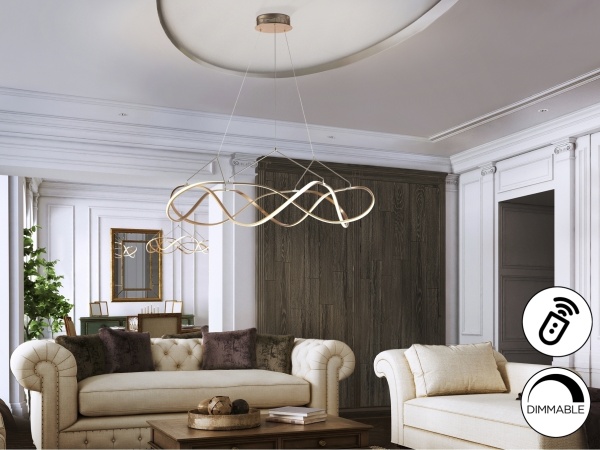 Подвесной светильник Molly 110Ø розовое золото DIM от интернет-магазина IDODOM.RU