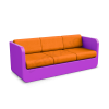 Диван Grace с подушками Deep Violet, Orange