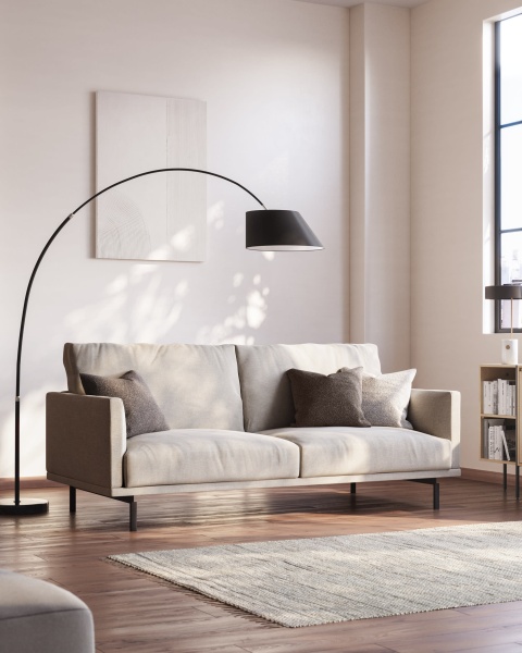 Диван Galene 3-местный бежевый 174 см от интернет-магазина IDODOM.RU