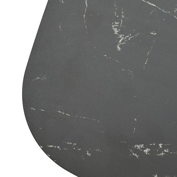 Стол обеденный Ring (160+40+40) керамика матовая черная от интернет-магазина IDODOM.RU