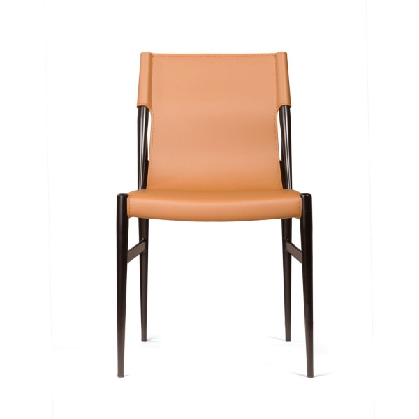 Стул Pranzo, кожа коричневый от интернет-магазина IDODOM.RU