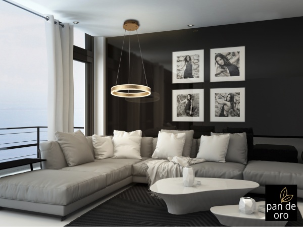 Подвесной светильник Helia 50Ø золотой от интернет-магазина IDODOM.RU