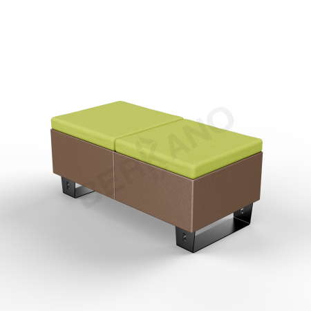 Скамейка Brick 120 Brown, Green